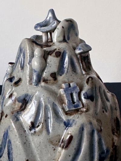 Korean Ceramic Scholar Brush Rest Joseon Dynasty
