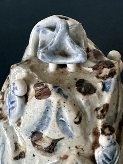 Korean Ceramic Scholar Brush Rest Joseon Dynasty