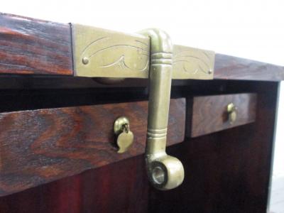 Korean Elm Tansu Chest with Brass Hardware