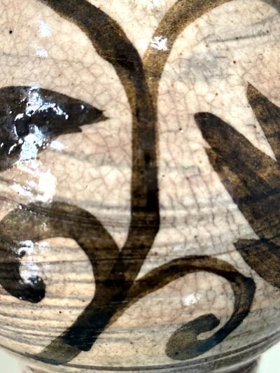 Korean Glazed Ceramic Vase Buncheong Ware Joseon Dynasty