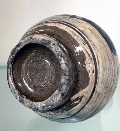 Korean Glazed Ceramic Vase Buncheong Ware Joseon Dynasty