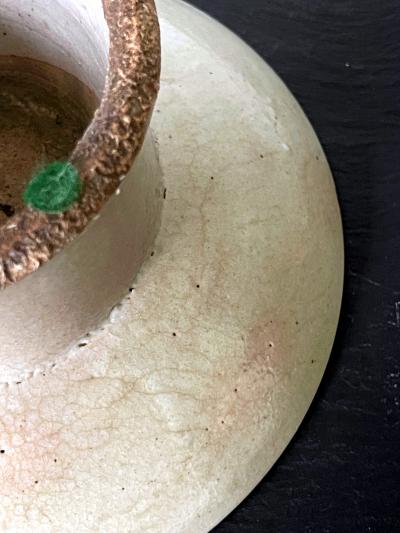 Korean White Ceramic Stem Dish Joseon Dynasty