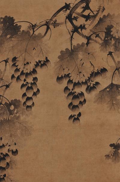 Korean grapevine painting 17th century 