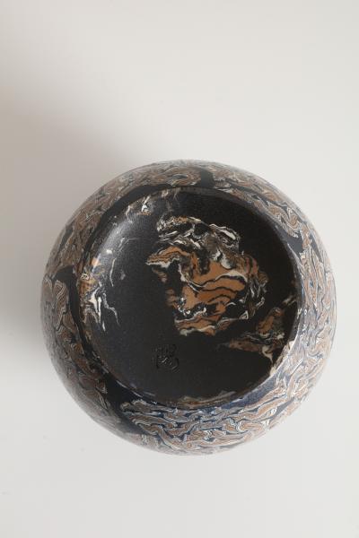 Koyo Matsui Vase with Marbleized Clay T 5157 