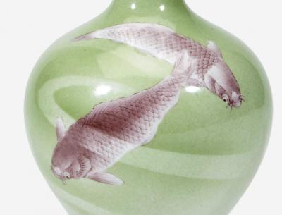 Kozan Makuzu Fine Japanese Ceramic Vase Makuzu Kozan Meiji Period