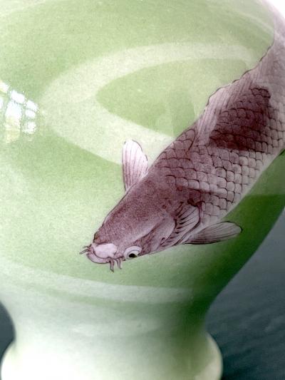 Kozan Makuzu Fine Japanese Ceramic Vase Makuzu Kozan Meiji Period