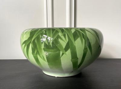 Kozan Makuzu Japanese Ceramic Centerpiece Bowl Makuzu Kozan Meiji Period