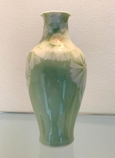 Kozan Makuzu Japanese Porcelain Vase Meiji Period Makuzu Kozan