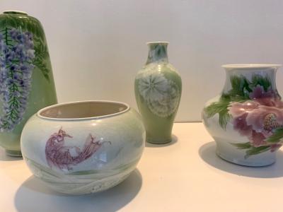 Kozan Makuzu Japanese Porcelain Vase Meiji Period Makuzu Kozan