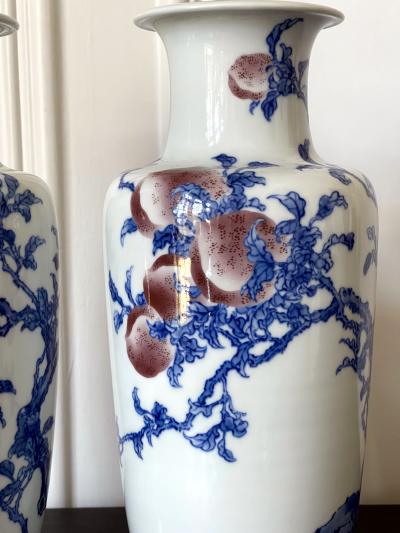 Kozan Makuzu Pair of Rare Porcelain Commemorative Vases by Makuzu Kozan Meiji Period