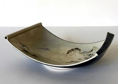 Kozan Makuzu Rare Japanese Porcelain Painted Footed Dish Makuzu Kozan