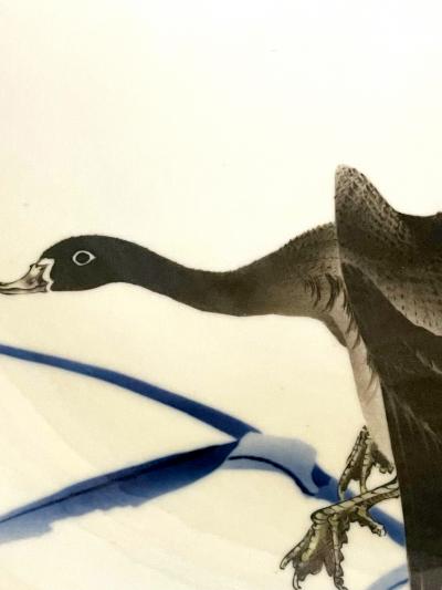 Kozan Makuzu Rare Large Japanese Porcelain Presentation Plate Makuzu Kozan