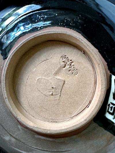 Kozan Makuzu Rare Published Japanese Ceramic Bowl Makuzu Kozan with Original Inscribed Box