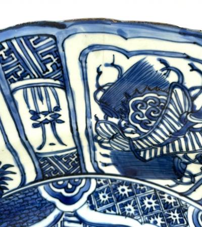 Kraak Blue and White Large Porcelain Charger 20 5 Wan Li Reign circa 1610
