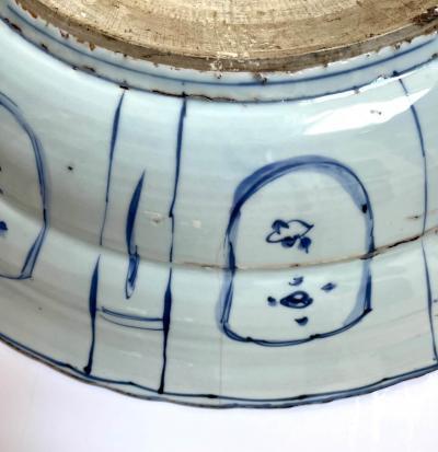 Kraak Blue and White Large Porcelain Charger 20 5 Wan Li Reign circa 1610