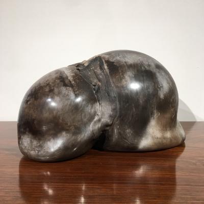 Kristen Caulfield Raku sculpture by Kristen Caulfield USA 1980s