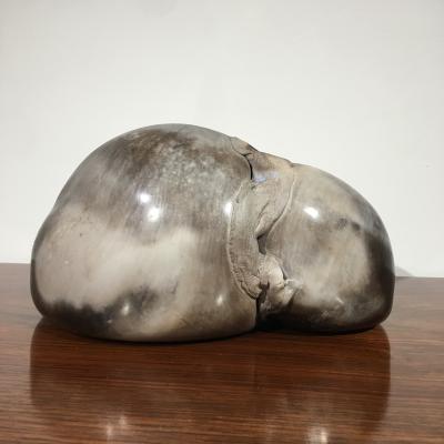 Kristen Caulfield Raku sculpture by Kristen Caulfield USA 1980s