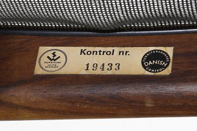 Kristian Solmer Vedel 1960s Modus Chair Ottoman and side table