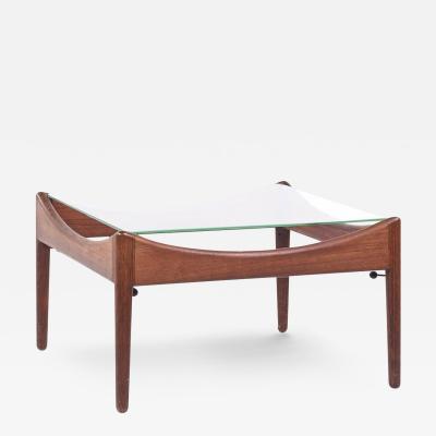 Kristian Solmer Vedel Kristian Solmer Vedel Modus Mid Century Rosewood and Glass Side Table