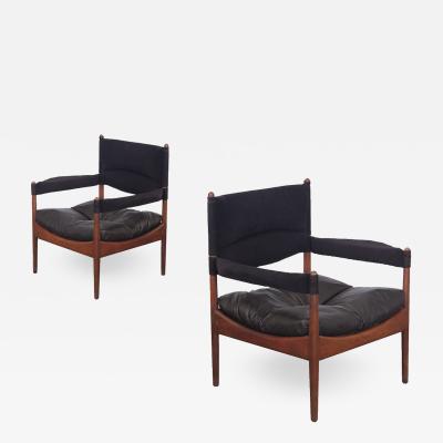 Kristian Solmer Vedel Pair of Kristian Vedel High Back Modus Lounge Chairs