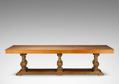Kristoffer Nyrop Varming Large Neo Renaissance Table in Pine and Oak by Kristoffer Varming