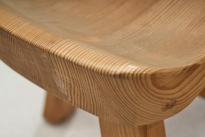 Krogen s M bler Scandinavian Pine Stools in the manner of Krogen s M bler Scandinavia ca 1960s