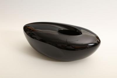 Kubo Kinpei Flower Vessel titled Black Elephant 1960s