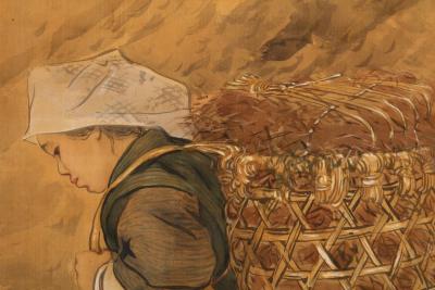 Kurata Shoto Women Working in the Forest ca 1910
