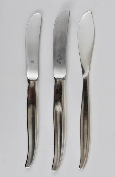 Kurt Mayer Comprehensive Wmf Stockholm Silver Plated Flatware Kurt Mayer Germany 1960s
