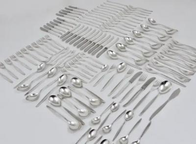 Kurt Mayer Comprehensive Wmf Stockholm Silver Plated Flatware Kurt Mayer Germany 1960s