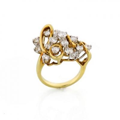 Kurt Wayne KURT WAYNE PLATINUM 18K YELLOW GOLD LOVE RING