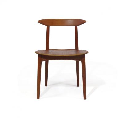 Kurt stervig Kurt Ostervig Danish Teak Dining Chairs with Wooden Seats