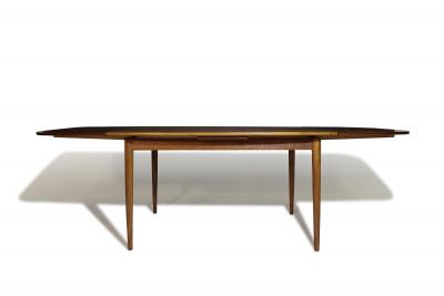 Kurt stervig Kurt Ostervig Kurt Ostervig Burled Walnut Dining Table with Eye catching Grain
