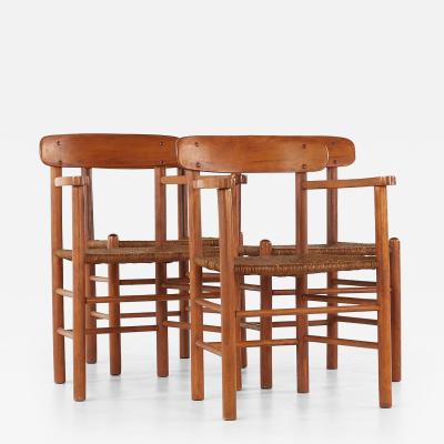 Kurt stervig Kurt Ostervig Kurt Ostervig Mid Century Teak and Cane Dining Chairs Set of 4