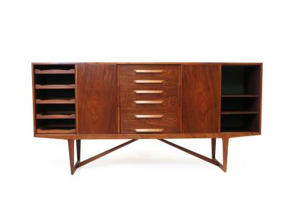Kurt stervig Kurt Ostervig Kurt Ostervig for Brande Mobelfabrik Burled Walnut Cabinet