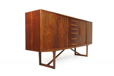 Kurt stervig Kurt Ostervig Kurt Ostervig for Brande Mobelfabrik Burled Walnut Cabinet
