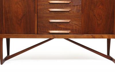 Kurt stervig Kurt Ostervig Kurt Ostervig for Brande Mobelfabrik Burled Walnut Cabinet