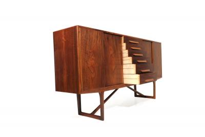 Kurt stervig Kurt Ostervig Kurt Ostervig for Brande Mobelfabrik Burled Walnut Cabinet