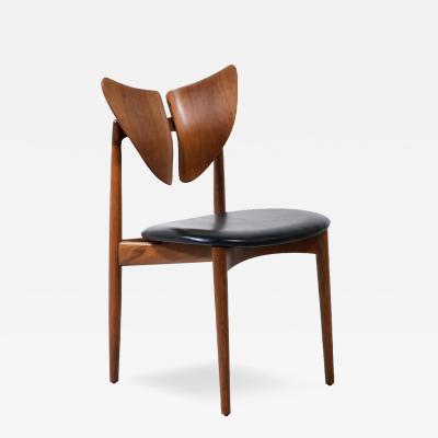 Kurt stervig Kurt Ostervig Kurt stervig Butterfly Walnut Leather Chair for Brande M belindustri