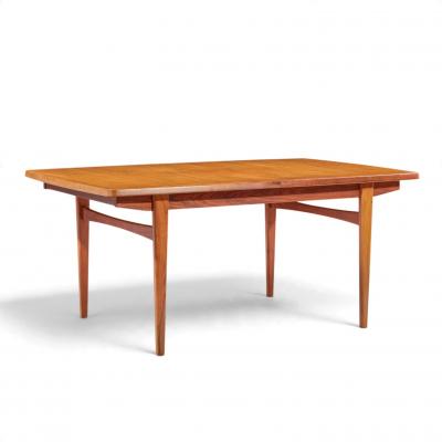 Kurt stervig Kurt Ostervig Kurt stervig Style Danish Rosewood Hidden Leaf Dining Table with 2 Leaves