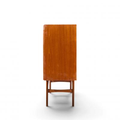 Kurt stervig Kurt Ostervig Kurt stervig Style Mid Century Danish Sculptural Teak High Credenza