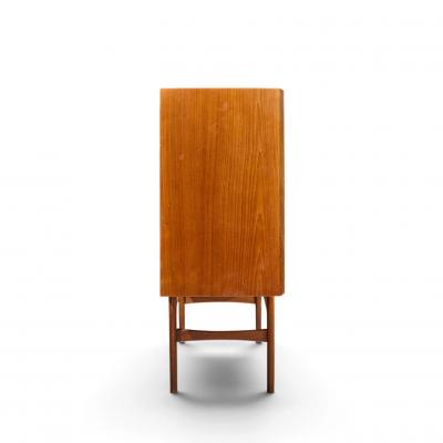 Kurt stervig Kurt Ostervig Kurt stervig Style Mid Century Danish Sculptural Teak High Credenza