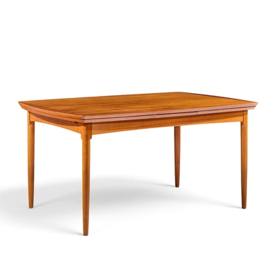 Kurt stervig Kurt Ostervig Kurt stervig Style Mid Century Danish Teak Hidden Leaf Dining Table
