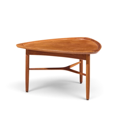 Kurt stervig Kurt Ostervig Kurt stervig for Jason M bler Model 176 Danish Teak Guitar Pick Coffee Table