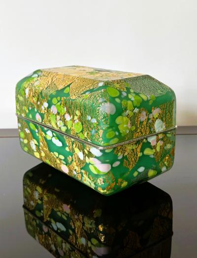 Kyohei Fujita Japanese Kazaribako Glass Box Rare Hagoromo Kyohei Fujita