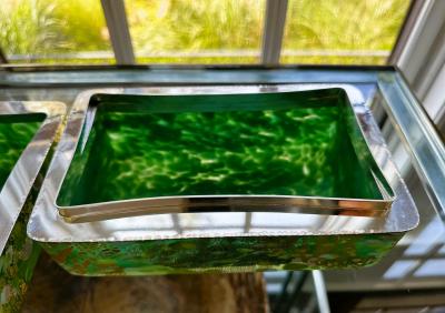 Kyohei Fujita Japanese Kazaribako Glass Box Rare Hagoromo Kyohei Fujita