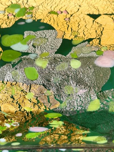 Kyohei Fujita Japanese Kazaribako Glass Box Rare Hagoromo Kyohei Fujita