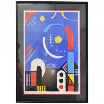 Kyohei Inukai 1980s Japanese Modern Lithograph by Kyohei Inukai