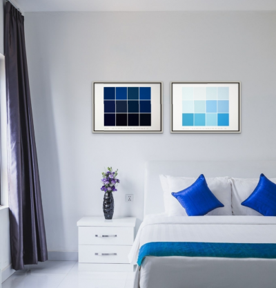 Kyong Lee Drawing For Color As Adjective noun 5 Blue Abstract painting 2022