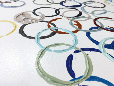 Kyong Lee Prayed for 02 Abstract painting 2018